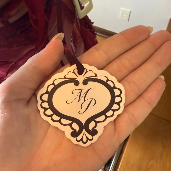 Mirror Palais Cascading Ruffle Gown in Sangre (Sheer) - Picture 10 of 10